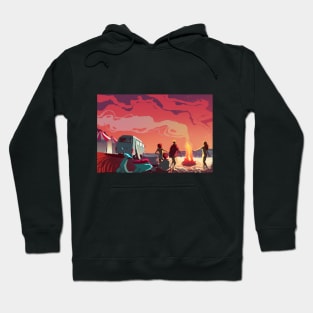 Beach in Summer Twilight Hoodie